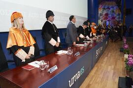 Mesa presidencial. Apertura del Curso Académico 2023/2024 de la Universidad de Málaga. Paraninfo. Septiembre de 2023