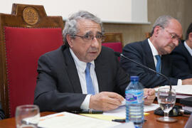José Ángel Narváez en la clausura del 50 Aniversario de la Facultad de Económicas. Facultad de Ciencias Económicas y Empresariales. Marzo de 2016
