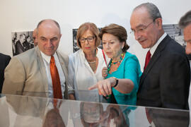Inauguración de la exposición "Málaga, 50 años de la Facultad de Económicas". Sociedad Económica Amigos del País. Junio de 2015