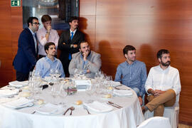 Almuerzo-Hermandad. Nombramiento de la Cofradía de los Estudiantes como miembro de honor de la Asociación de Antiguos Alumnos de la Universidad de Málaga. Foro Alumni-UMA. Mayo 2014