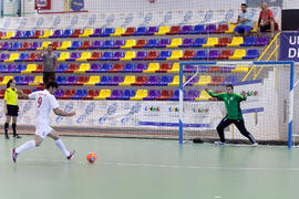 Partido Irán contra Bielorrusia. 14º Campeonato del Mundo Universitario de Fútbol Sala 2014 (FUTSAL). Antequera. Julio de 2014