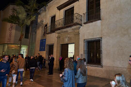 Museo Carmen Thyssen momentos antes de la Estación de Penitencia de la Hermandad de los Estudiantes. Málaga. Abril de 2022