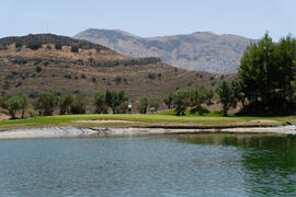 Lago en Antequera Golf. Campeonato Europeo de Golf Universitario. Antequera. Junio de 2019