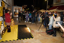 Tecla Lumbreras en photocall. Inauguración de la 31ª edición de Fancine de la Universidad de Málaga. Cine Albéniz. Noviembre de 2021