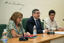 Intervención del alcalde Antonio Moreno en el acto de bienvenida al curso "La integración social, reto actual de los Servicios Sociales". Cursos de Verano de la Universidad de Málaga. Vélez Málaga. Julio de 2018