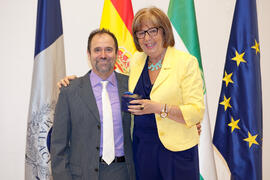 Homenaje al personal que cumple 25 años al servicio de la Universidad de Málaga y personal jubilado. Paraninfo. Julio de 2014