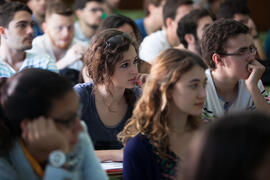 Ambiente en la facultad de Ciencias Económicas y Empresariales. Campus de El Ejido. Mayo de 2015