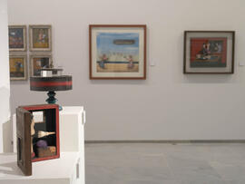 Exposición Lorenzo Saval. Sala de exposiciones del Rectorado. Febrero de 2008