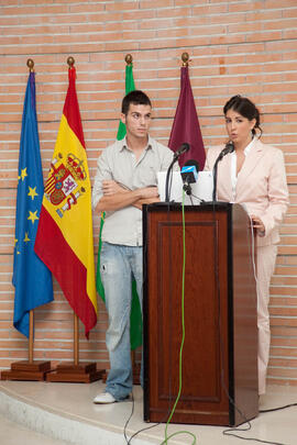Presentación de spots en el 3º Campus Audiovisual de la Universidad de Málaga: Creatividad Publicitaria. Facultad de Ciencias de la Comunicación. Octubre de 2009