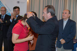 Entrega de medalla. Campeonato de España Universitario de Golf. Antequera. Abril de 2017