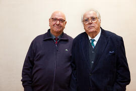 Retratos de Domingo Moreno y Eugenio Chicano. Edificio del Rectorado. Febrero de 2015