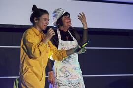 Alessandra García y Tecla Lumbreras presentan la gala de de inauguración de la 33ª edición de Fancine de la Universidad de Málaga. Cine Albéniz. Noviembre de 2023