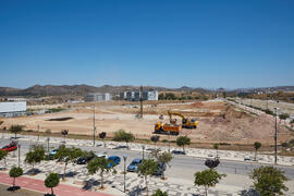Obras de la nueva Facultad de Turismo. Campus de Teatinos. Junio de 2021