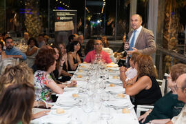 Cena Homenaje a profesores y PAS jubilados de la Facultad de Económicas. Restaurante El Palmeral. Septiembre de 2015