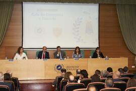 Intervención de Daniel Pastor. I Premios del Aula de Economía y Deporte de la Universidad de Málaga. Edificio del Rectorado. Febrero de 2024