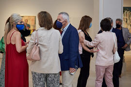 Inauguración de la exposición "Eugenio Chicano Siempre". Museo de Málaga. Mayo de 2021