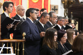 Concierto de Navidad de la Coral Sancti Petri homenaje a la Facultad de Económicas. Iglesia de los Mártires. Diciembre de 2015