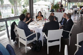Almuerzo de despedida de la X Tribuna España - Corea. Restaurante "El Palmeral". Octubre de 2015