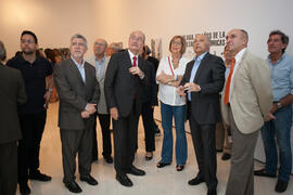Inauguración de la exposición "Málaga, 50 años de la Facultad de Económicas". Sociedad Económica Amigos del País. Junio de 2015