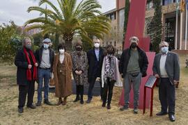 Inauguración de esculturas. Campus de Teatinos. Enero de 2022
