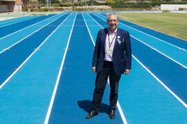 José Ángel Narváez. Jornadas de Puertas Abiertas de la Universidad de Málaga. Complejo Polideportivo Universitario. Abril de 2018