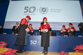 Investidura de Emilia Casas Baamonde como Doctora "Honoris Causa" por la Facultad de Derecho de la Universidad de Málaga. Paraninfo. Noviembre de 2022