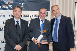 Nombramiento de D. Juan José Sánchez Luque como Alumno de Honor de la Universidad de Málaga. AC Málaga Palacio. Febrero de 2015