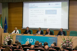 Conmemoración del 30 Aniversario de la Oficina de Transferencia de Resultados de Investigación de la Universidad de Málaga (OTRI). Edificio del Rectorado. Mayo de 2019