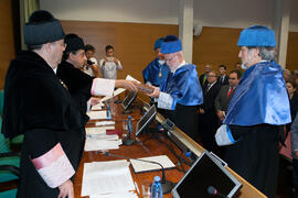Investidura como Doctor "Honoris Causa" de Antonio Luque por la Facultad de Ciencias de la Universidad de Málaga. Edificio del Rectorado. Octubre de 2016