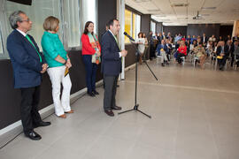 José Luis Ruiz Espejo habla en la inauguración de 'Link by UMA-ATECH'. Edificio 'The Green Ray'. Abril 2015