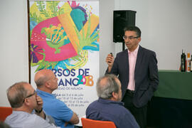 Conferencia de José López Miranda. Curso "El aceite de oliva, salud, cultura y riqueza de los pueblos mediterráneos". Cursos de Verano de la Universidad de Málaga. Vélez Málaga. Julio de 2018