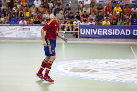 Partido España contra República Checa. 14º Campeonato del Mundo Universitario de Fútbol Sala 2014 (FUTSAL). Antequera. Julio de 2014