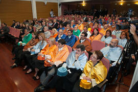 Asistentes a la investidura como Doctor "Honoris Causa" de Antonio Luque por la Facultad de Ciencias de la Universidad de Málaga. Edificio del Rectorado. Octubre de 2016