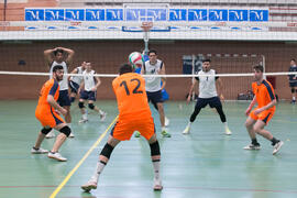 Partido masculino Universidad de Málaga - Universidad de Vigo. Campeonato de España Universitario de Voleibol. Complejo Polideportivo Universitario. Abril de 2018