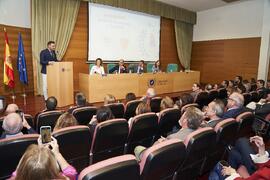 Intervención de Joaquín Sánchez. I Premios del Aula de Economía y Deporte de la Universidad de Málaga. Edificio del Rectorado. Febrero de 2024