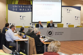 Presentación del XVIII Centenario de la Universidad de Salamanca. X Pleno del Consejo Universitario Iberoamericano (CUIB). Rectorado. Marzo de 2012