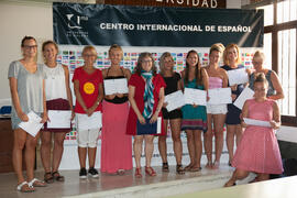 Graduación del alumnado del CIE de la Universidad de Málaga. Centro Internacional de Español. Septiembre de 2015
