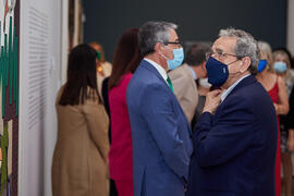 José Ángel Narváez. Inauguración de la exposición "Eugenio Chicano Siempre". Museo de Málaga. Mayo de 2021