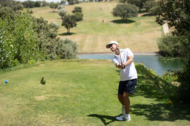 Jugada en el Campeonato Europeo de Golf Universitario. Antequera. Junio de 2019
