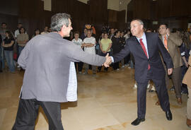 Visita del ministro Jesús Caldera. 2º Congreso Internacional de Actividad Físico-Deportiva para Mayores de la Universidad de Málaga. Palacio de Ferias y Congresos de Málaga. Marzo de 2007
