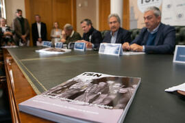 Número 6 de la revista TSN (Transatlantic Studies Network) en su presentación. Edificio del Rectorado. Noviembre de 2019