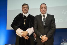 Toma de posesión de Jesús Bonill Jiménez como nuevo Delegado del Rector en Materia de Personal de la Universidad de Málaga. Paraninfo. Marzo de 2024