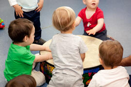 Niños en la Escuela Infantil Francisca Luque. Campus de Teatinos. Mayo de 2014