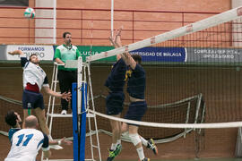 Partido UCAM - Universidad de Almería. Campeonato de España Universitario de Voleibol. Complejo Polideportivo Universitario. Abril de 2018