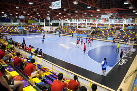 Partido Japón - Corea del Sur. Categoría masculina. Campeonato del Mundo Universitario de Balonmano. Antequera. Julio de 2016