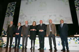 Foto de grupo. Acto del 25 Aniversario del Parque Tecnológico de Andalucía. Palacio de Ferias y Congresos de Málaga. Noviembre de 2017