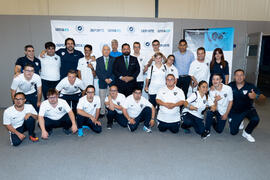 Equipo Málaga Genuine en el photocall. Gala del Deporte Universitario 2019. Escuela Técnica Superior de Ingeniería de Telecomunicaciones. Junio de 2019