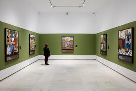 Exposición "Aguatintas por Seguiriyas", de Eugenio Chicano. Palacio Episcopal de Málaga. Enero de 2019