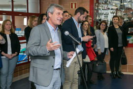 José Francisco Murillo. Inauguración de las Jornadas de Puertas Abiertas de la Universidad de Málaga. Complejo Polideportivo Universitario. Abril de 2018