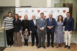 Foto de grupo. I Premios del Aula de Economía y Deporte de la Universidad de Málaga. Edificio del Rectorado. Febrero de 2024